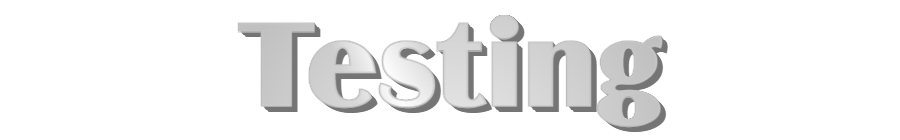 Custom Sign: Testing