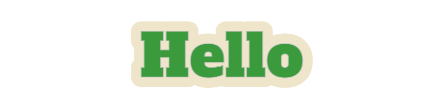 Custom Sign: Hello