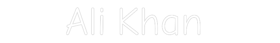 Custom Neon: Ali Khan