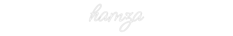 Custom Neon: hamza