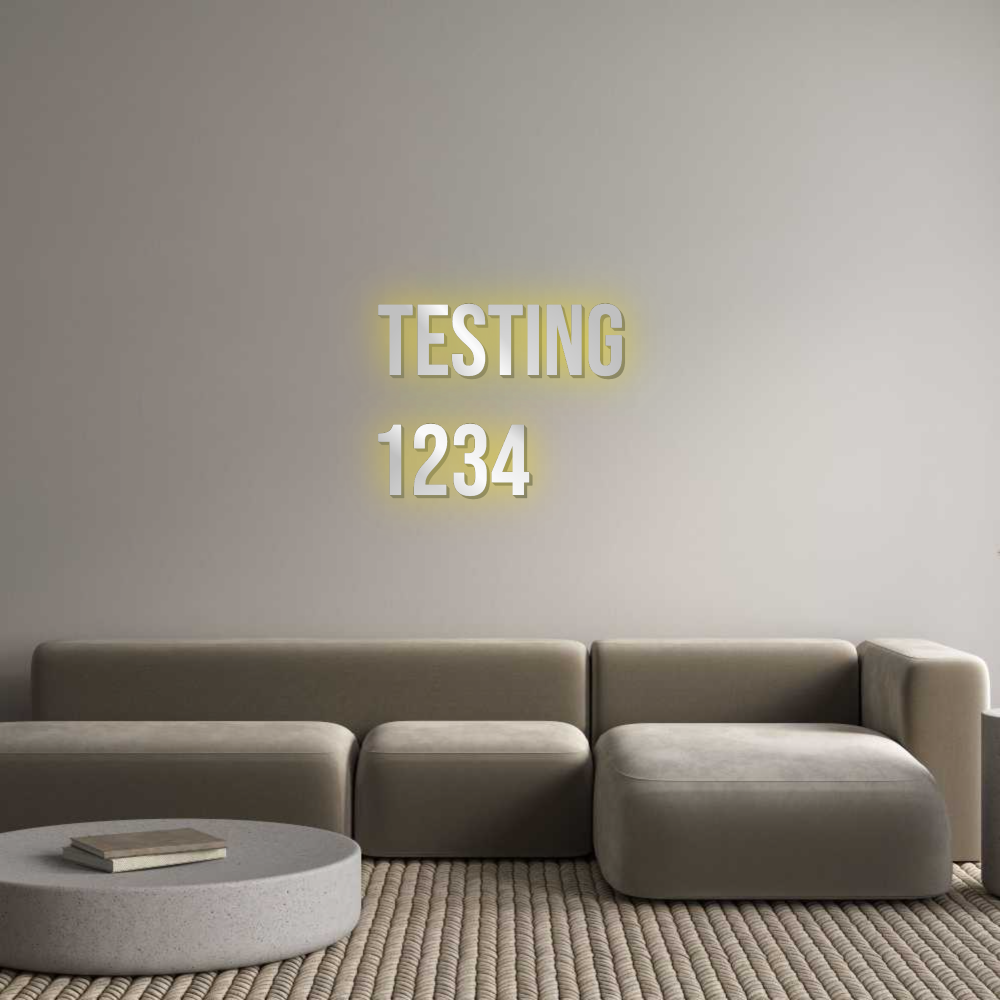 Custom Sign: Testing
1234
