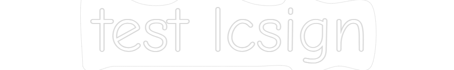 Custom Neon: test lcsign