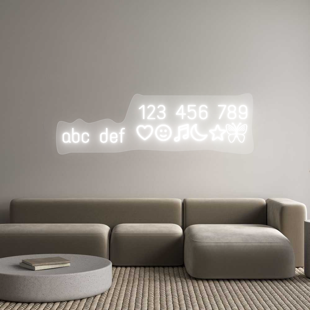 Custom Neon: 123 456 789
...