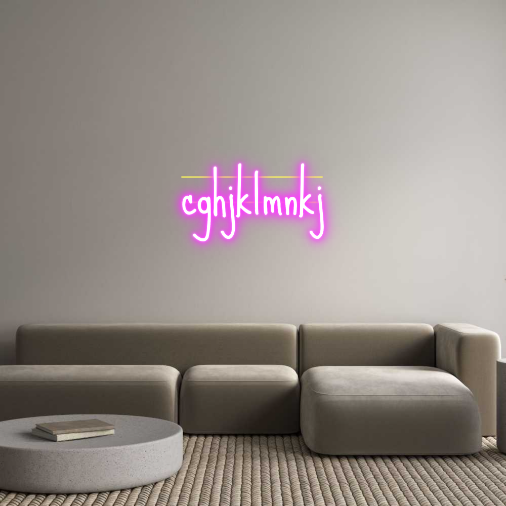 Custom Neon: cghjklmnkj