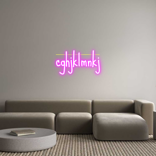 Custom Neon: cghjklmnkj
