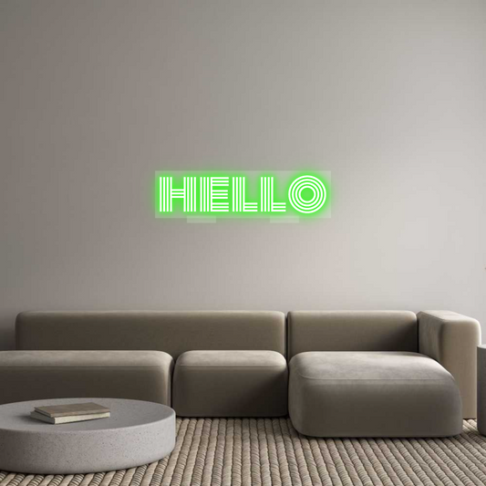 Custom Neon: hello