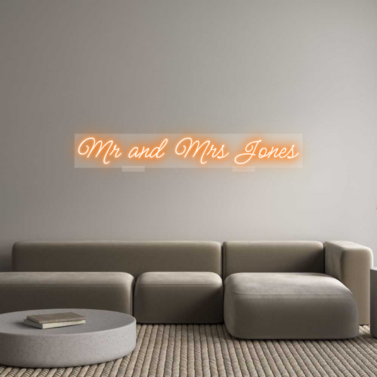Custom Neon: Mr and Mrs Jo...