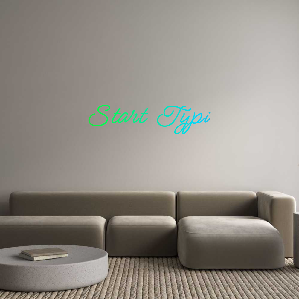 Custom Neon: Start Typi