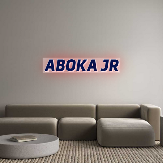 Custom Sign: ABOKA JR