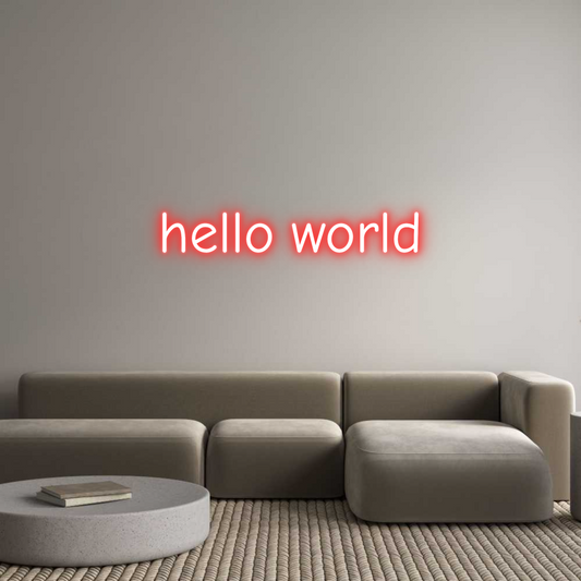 Custom Neon: hello world