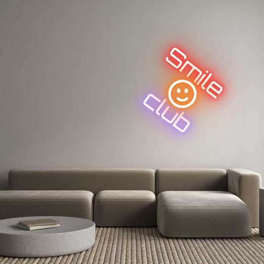 Custom Neon: Smile club 