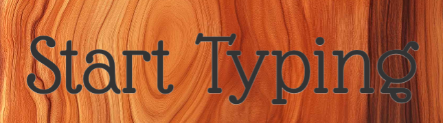 Custom Sign: Start Typing