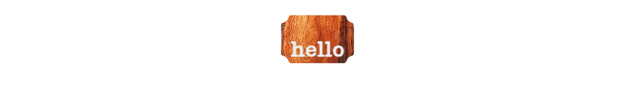 Custom Sign: hello
