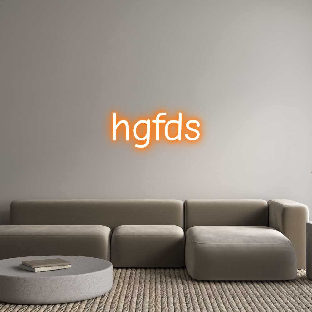 Custom Neon: hgfds