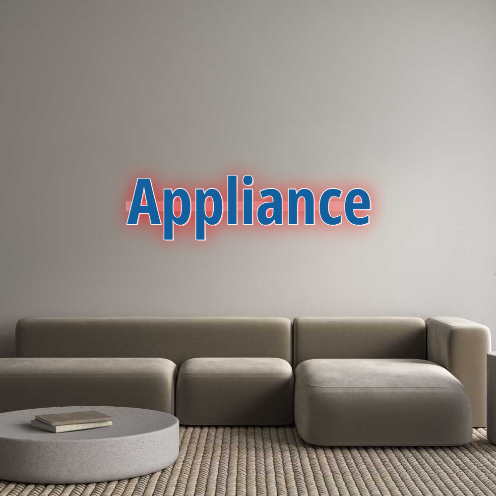 Custom Sign:  Appliance