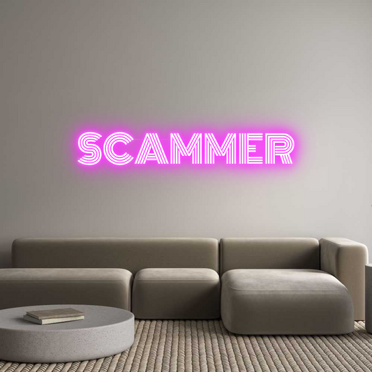 Custom Neon: SCAMMER