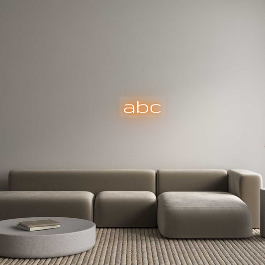 Custom Neon: abc