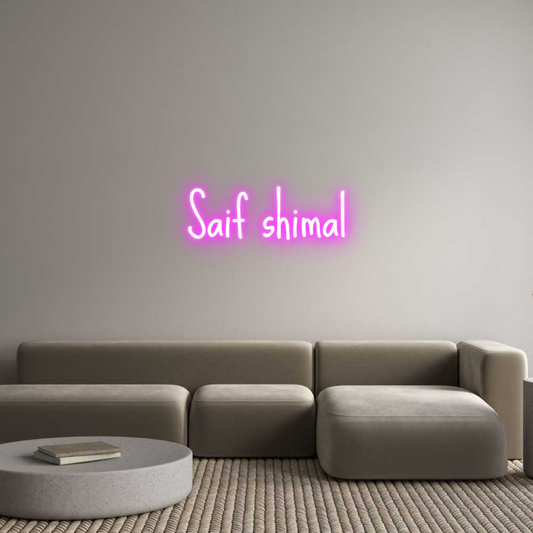 Custom Neon: Saif shimal